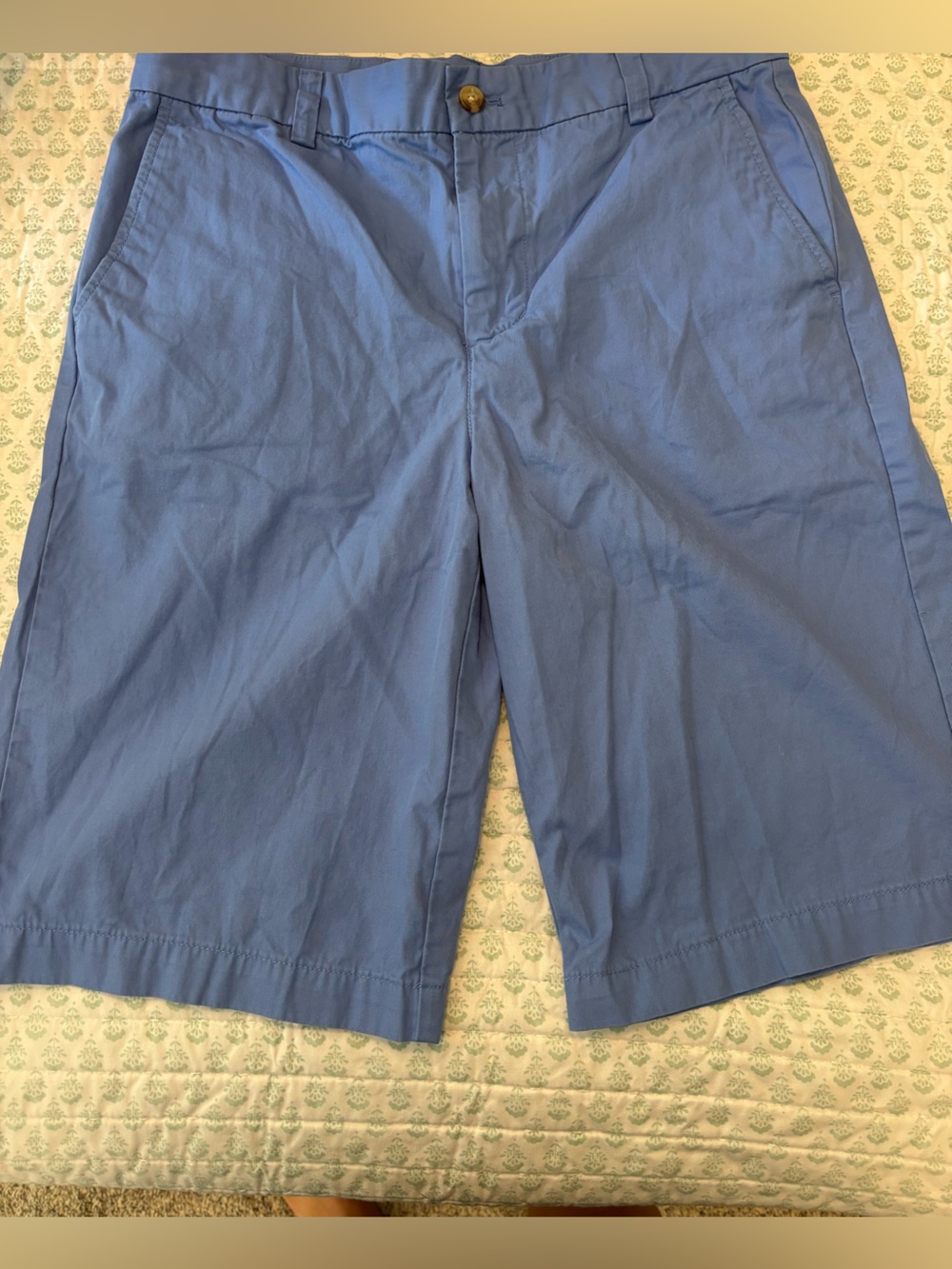 Vineyard Vines Light Blue Kids Flat Front Shorts